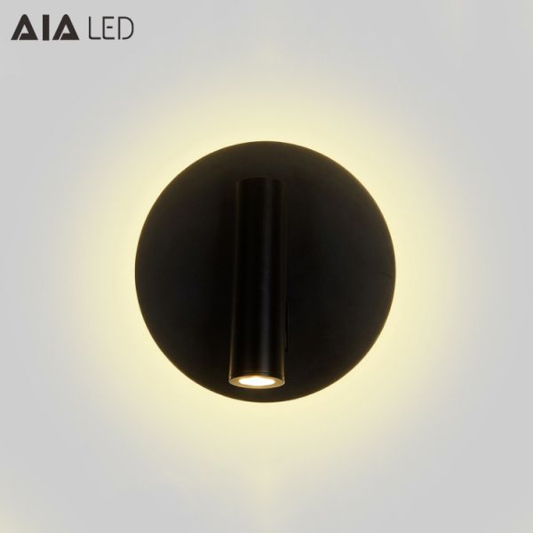 Modern bias light led headboard reading wall light 3W hotel bedside reading wall light