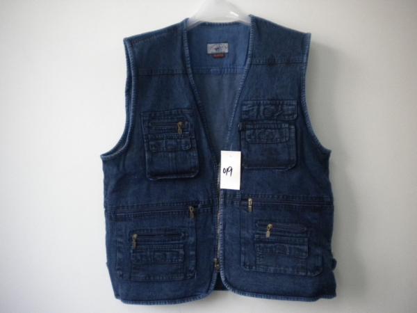 Cheap Jeans vest, denim vest, in 100% cotton, S-3XL, denim blue, navy for sale