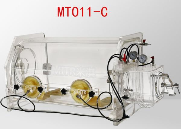 Cheap Transparent Table Top Lab Glove Box Portable Glove Box System 800*550*600mm Size for sale