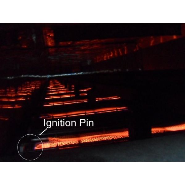 Ceramic Electric Ignition Electrodes 3 Pin For Powder Coating Oven