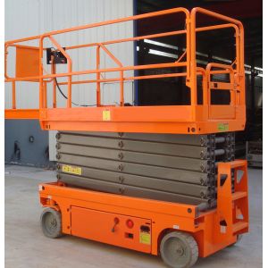 Best Solid Tires Single Person Scissor Lift Mobile Hydraulic Scissor Lift Table wholesale