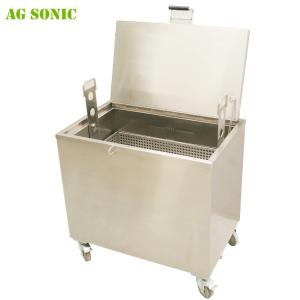 Large Stainless Oven Cleaning Dip Tank , Heated Soak Tank Hood Filters 230L