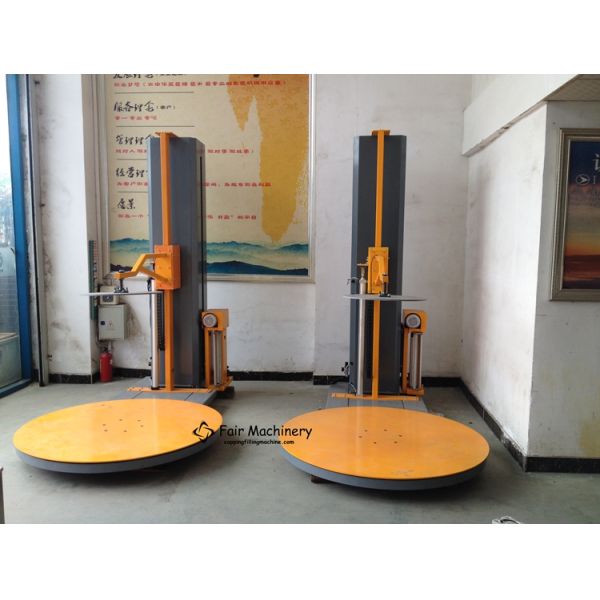1.5KW 1500mm Skid Wrapping Machine , 110VAC Automatic Pallet Shrink Wrap Machine
