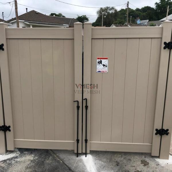Cheap Easy Installation White Outdoor Vinyl Fence Beautiful Long Lasting for sale