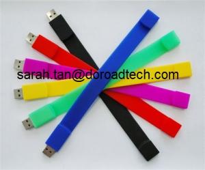 Best Customized Silicone Bracelet USB Flash Disks, 100% Original and New Memory Chip wholesale