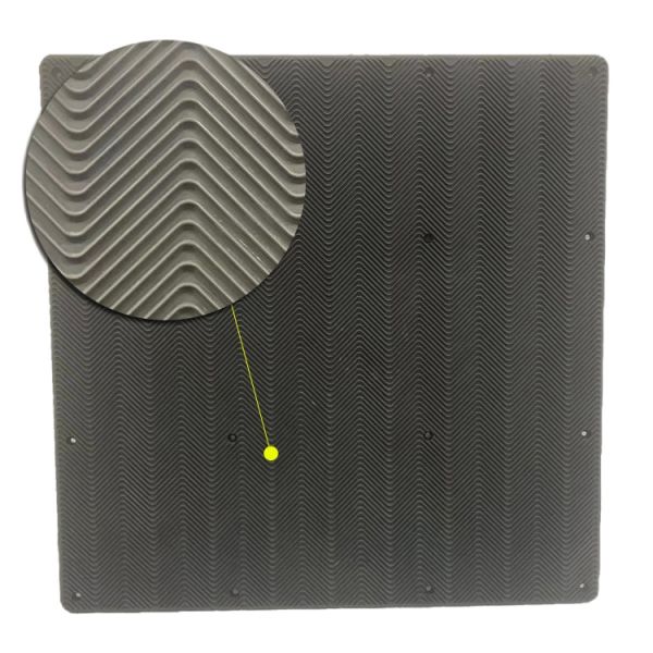 Black Large Rubber Mats Rubber Horse Stall Mats For Pool Wall Insert With Q235 Steel Plate