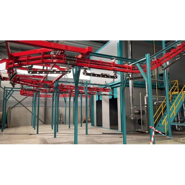 High Capacity Power &amp; Free Overhead Conveyor System for Coating Production Line