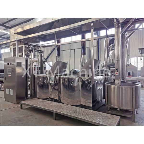 Electric Deep Salted Peanut Frying Machine 2000KGS/H for Groundnut