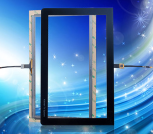 4.3 Inch G + G Projected Capacitive Touch Screen For Tablet PC / Kiosk , 5 Point Touch