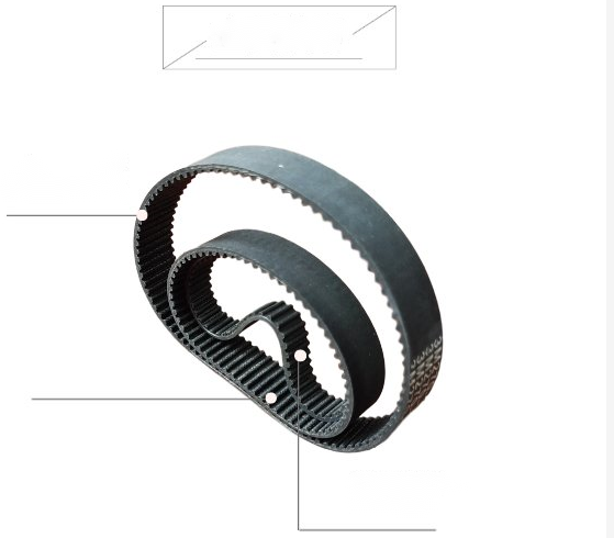 Standard Size PU X Ring Belt with 38 Teeth for Garment Cutting Machine Spare Parts