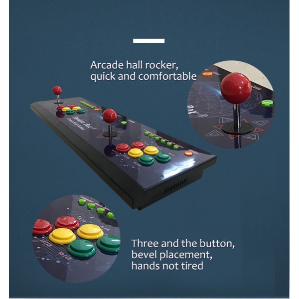 Retro Arcade Console 2 Players 1300 In 1 Tabletop 2d And 3d Game Board Box