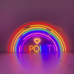 Best 10cm To 100cm 3D Letters Rainbow LED Neon Sign P33 Large Neon Bar Signs wholesale