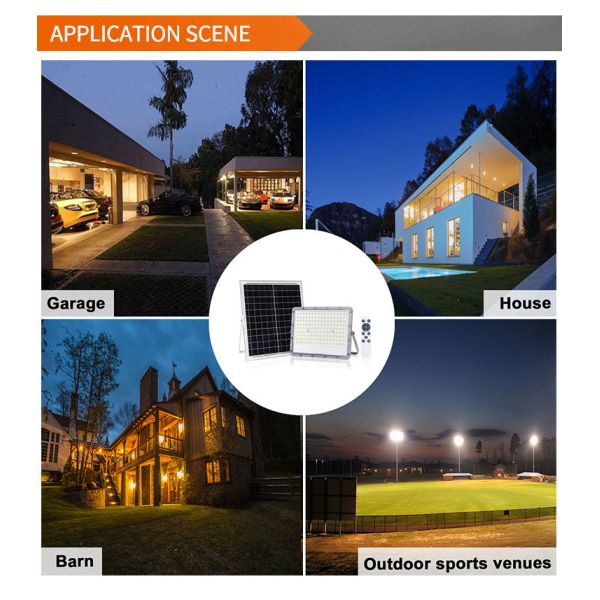 Ra80 Ultra Thin Solar Outdoor Flood Lights With Motion Sensor Warm White