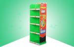Heavy Duty 5 Shelf Pop Cardboard Display For Insect Resistant Hygroscopic