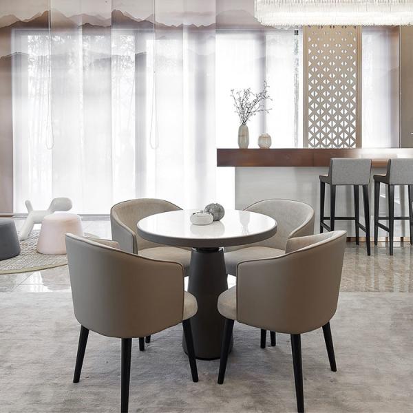 Cheap Modern Commerical Wood Dining Chairs With Leather Seats Fashion Elegant Style for sale