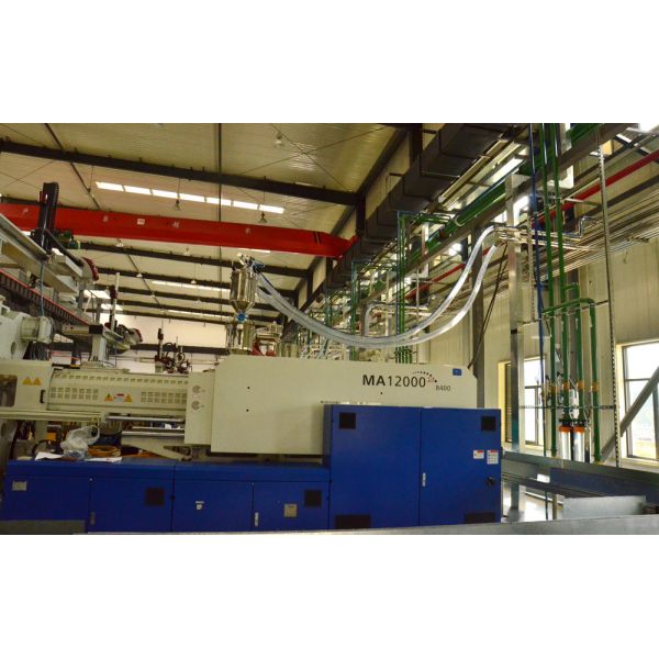 Plastic Material Processing Central Dehumidifying Drying Granulating Recycling Conveying System OMCS