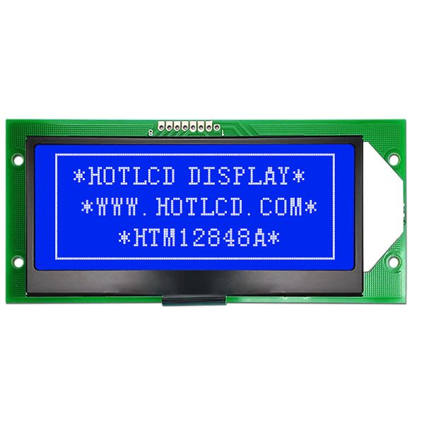 128X48 COG Monochrome Graphic LCD Display With White Backlight