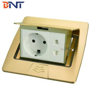China EU power copper alloy material pop up floor socket on sale