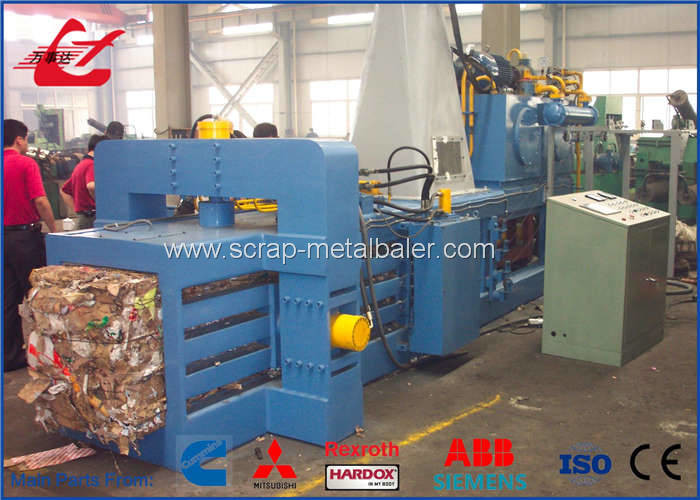 37KW Horizontal Plastic Bottle Baler , Waste Paper Baling Machine for PET Bottles