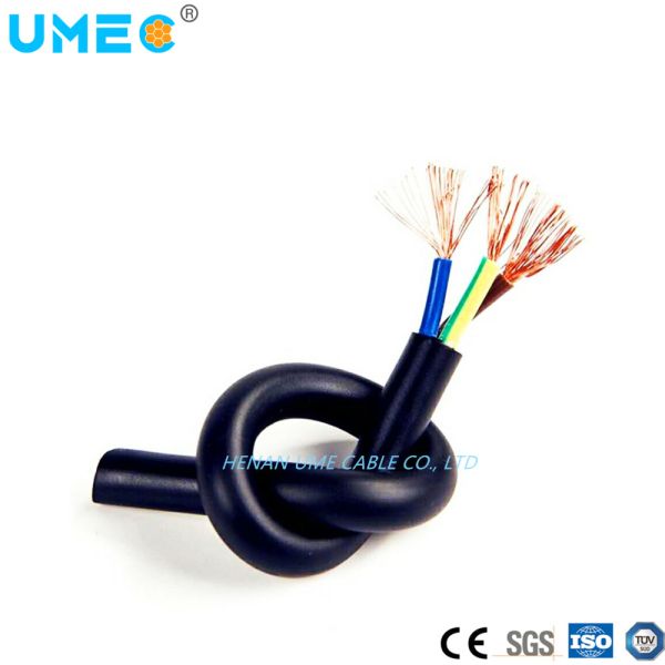 Low Voltage Copper H05rrf 3 Cores 4 Cores Flexible Cables with Insulated Material Shape