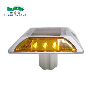Best Warning Solar Panel Traffic Lights Reflective Aluminum led Solar Road Studs  Driveway Lights wholesale