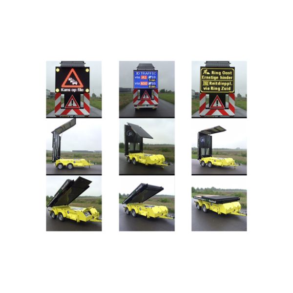 Solar Power Portable Variable Message Sign Traffic Turn Signs For Road Turning