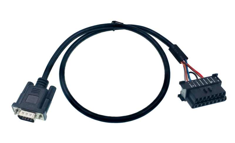 Custom Pinout Assignment DB9 to OBD2 OBDII Female Test Cable for Compact and High Temperature -20- 80°C Diagnosis
