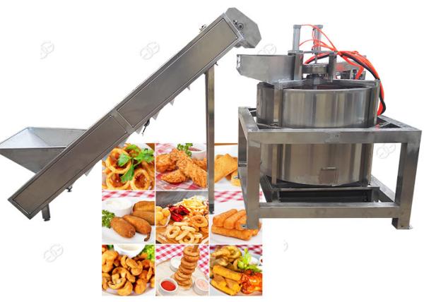 Cheap Henan GELGOOG Automatic Fryer Machine Deoiling High Rotating Speed For Fried Food for sale