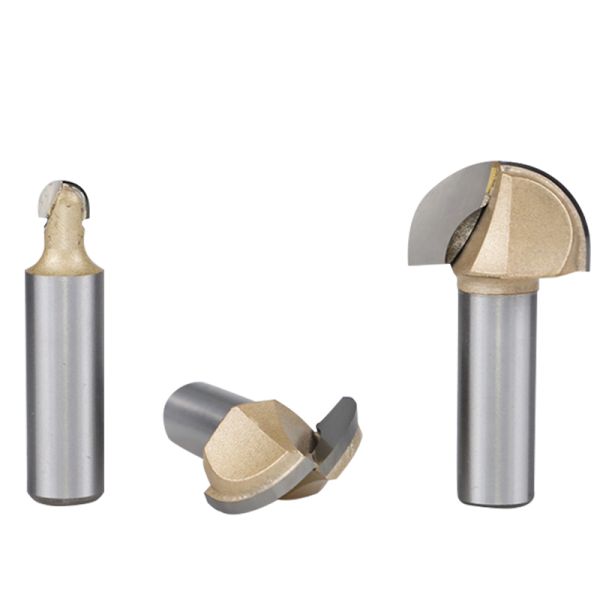Factory Sales 1/2 Shank Tideway Half Round CNC Router Bit Woodworking Tools Carbide Round Bottom Trimming Milling Cutter Bit