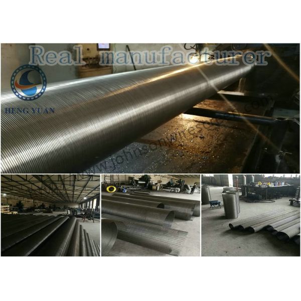 Stainless Steel 304 316 Wedge Wire Screen V Shape Slot Screen Panels 1219 mm Length