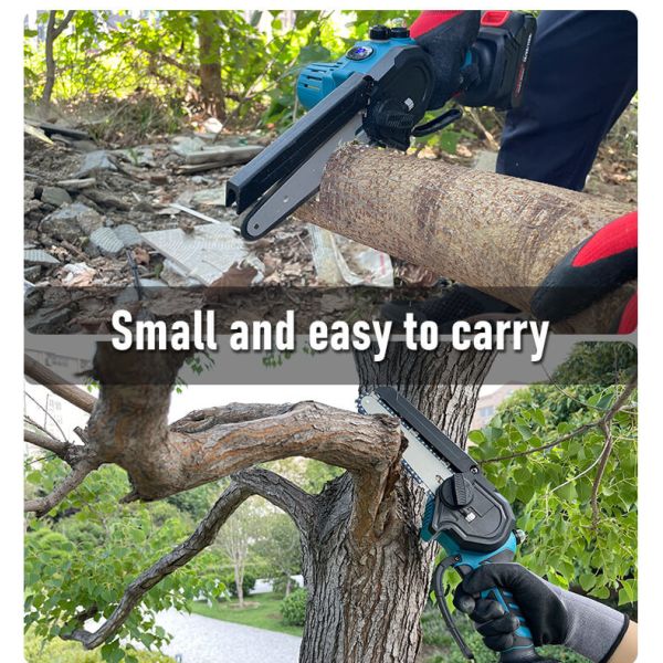 Popular Portable Electric Cordless Chainsaw Battery Power Chain Saws Mini Handheld