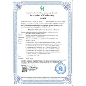 Shenzhen Ahony Power Co., Ltd. Certifications