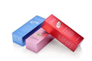 Best OEM Hot Foil Cosmetic Packaging Boxes Tuck Top Kraft Paper Printing wholesale