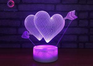 China 7 Colors Gradual Changing 3D LED Illusion Lamps Touch Switch USB Table Lamp on sale