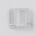 Magnetic Attraction Shower Rack With Towel Holder Wall Mounted Bathroom