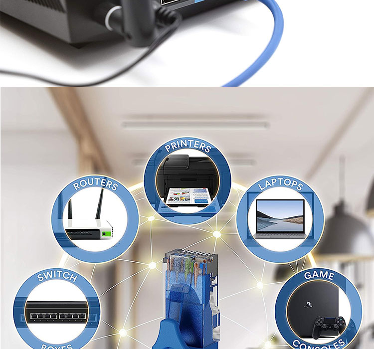 OEM High Quality Pure Cooper Shield FTP UTP STP SFTP Cat5 Cat5e Cat6 Cat6a Cat7 Cat8 RJ45 Ethernet Patch Lan Network Cable