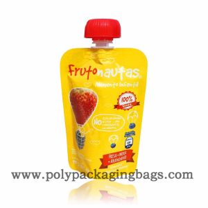 Best Gravure Printing 0.18mm Fruit Juice Pouch With Suction Nozzle wholesale