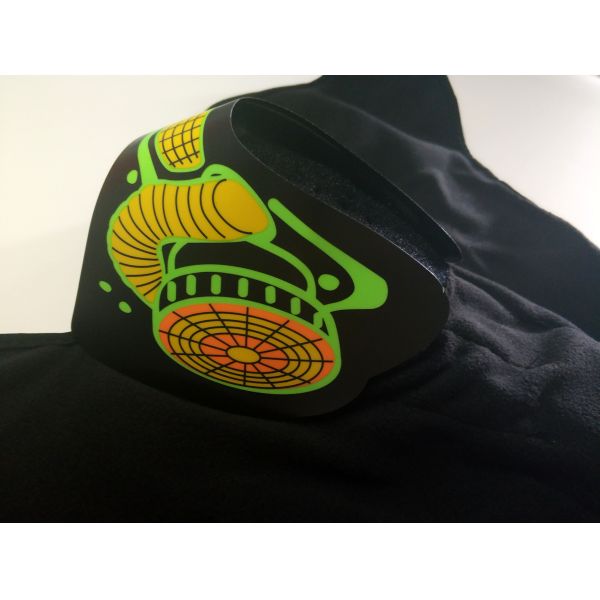 ResidentEvil Cosplay led Mask Breathable Bar party music EL LED face mask Nightclub Flashing Light Up led Mask el Mask