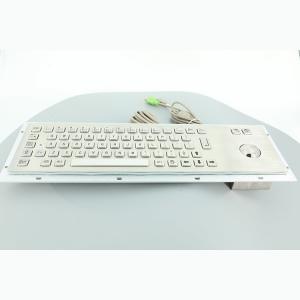 Best Industrial Stainless Steel Keyboard With Trackball 800 DPI Trackball Resolution wholesale