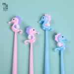 Cute Cartoon Blue Gel Ink Pens Cartoon Animal Writing Pens 0.5 Mm Assorted