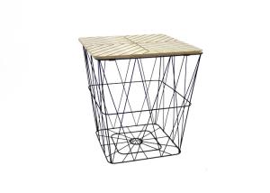 Best 42cm Height 40cm Length Metal Basket Coffee Table wholesale