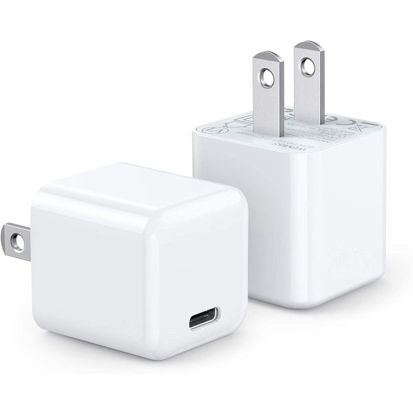 IPhone 12 PD 3.0 Type C Fast Charger Durable Compact 20 Watt USB C Power Adapter