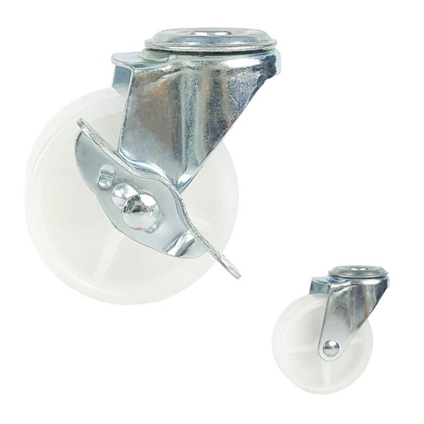 2 Inch Diameter Plastic Swivel Plate Light Duty Casters Customize