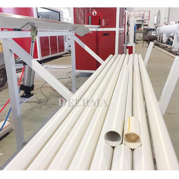 Cheap Counter Rotating Twin Screw Extrusion Line 37kw PVC Pipe Manufacturing Machine Customized for sale