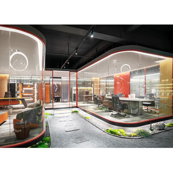 Maximizes Natural Light Penetration Glass Partition Wall Luxury Appeal Partition