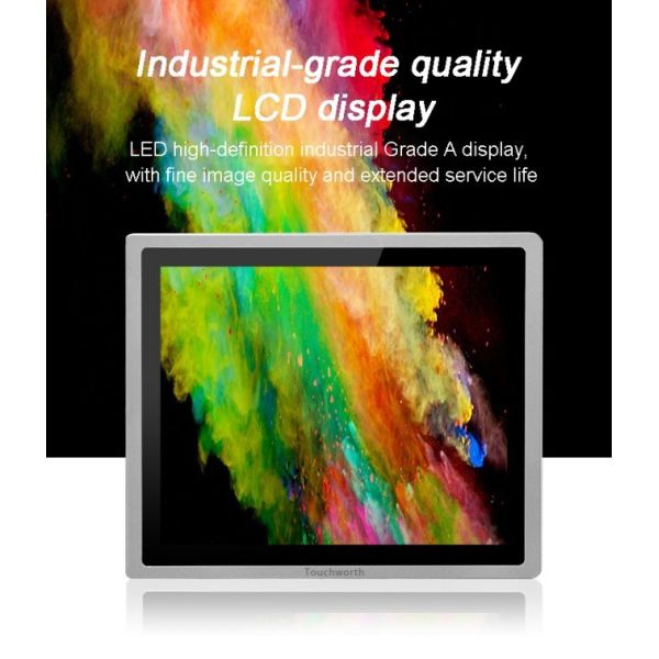 21.5 Inch Outdoor Waterproof Pure Flat Capacitive Touch Screen Monitor 1000nits Sunlight Display USB DVI Interface New Product