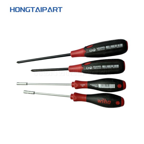 Cr-V Steel Screw driver Set With Double Color Soft Grip Professional Screwdrivers With Cross Magnetic Head