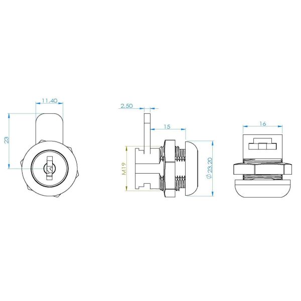 M19 Industrial Cam Locks