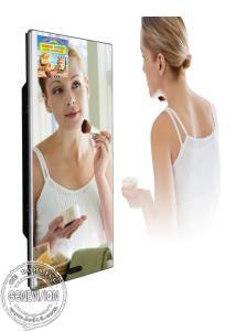 China Washroom Magic Mirror Digital Signage Advertising Screen LCD TV Screen Video Advertisement Display With Motion Sensor on sale