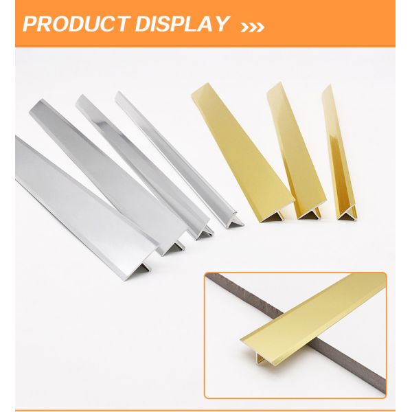 Gold Profile Floor Tile Flooring Non Slip Transition Strips Edge